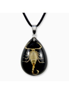 REALBUG Gold Scorpion Necklace, Black, Small  - Image 1