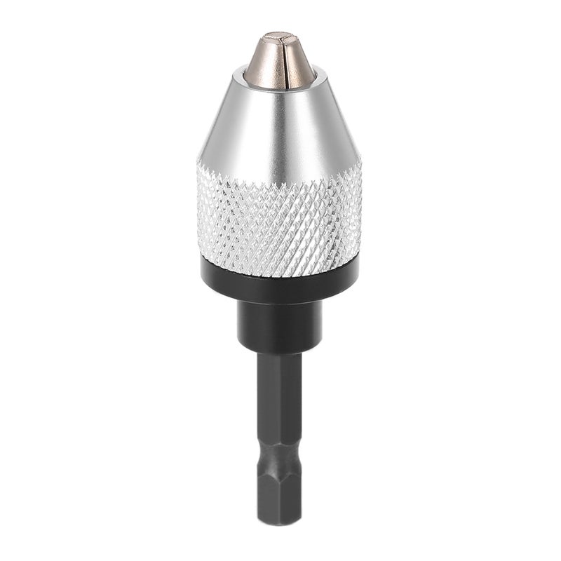 Mini Portable 0.3-6.5mm Electric Grinder Quick Change Drill Chuck with 6.35mm 1/4" Hex Shank Universal Drill Bit Converter Screwdriver Impact Driver Adaptor - Image 2