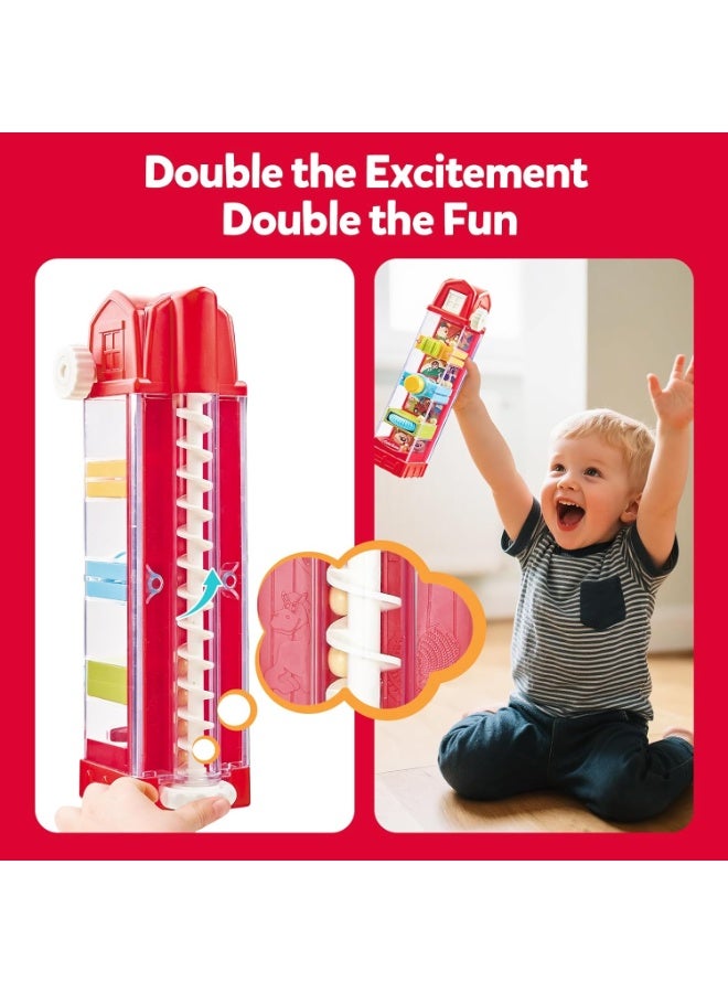 Soofam Baby Montessori Toys for 3 4 5 6 7 Year Old, Toddler Farm Egg Ball Drop Toy, Cause & Effect Educational Busy Board, Outside Sensory Toy for Kids 3-5, Xmas Birthday Gift for Baby Boy Girl - Image 4