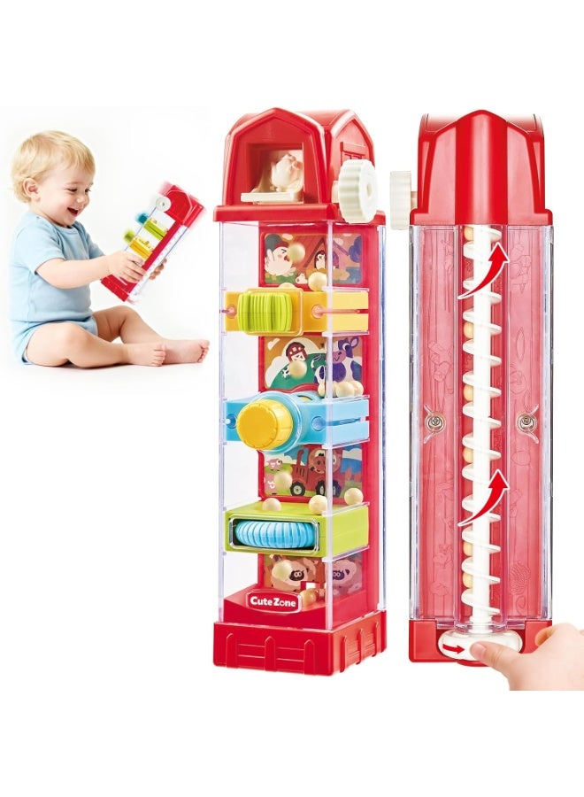 Soofam Baby Montessori Toys for 3 4 5 6 7 Year Old, Toddler Farm Egg Ball Drop Toy, Cause & Effect Educational Busy Board, Outside Sensory Toy for Kids 3-5, Xmas Birthday Gift for Baby Boy Girl - Image 1