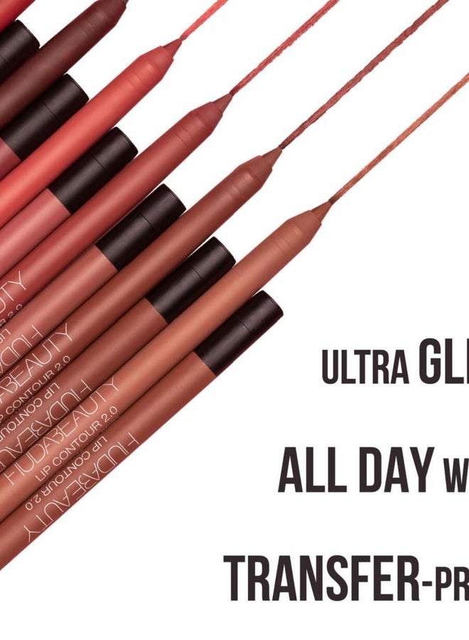 HUDA BEAUTY Lip Contour 2.0 Automatic Matte Lip Pencil Terracotta - Image 2