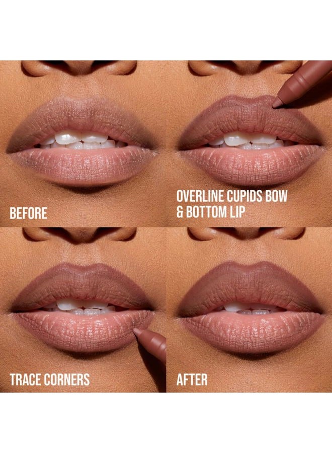 HUDA BEAUTY Lip Contour 2.0 Automatic Matte Lip Pencil Terracotta - Image 4