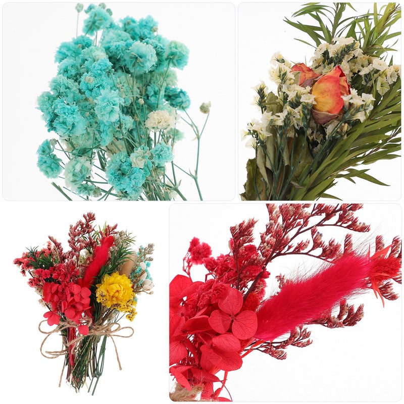 Mini Dried Flowers Bouquet 6pcs Natural For Wedding Vase Decoration DIY Craft Supplies - Image 3