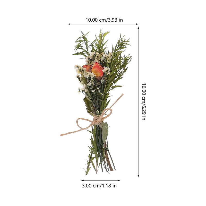 Mini Dried Flowers Bouquet 6pcs Natural For Wedding Vase Decoration DIY Craft Supplies - Image 5