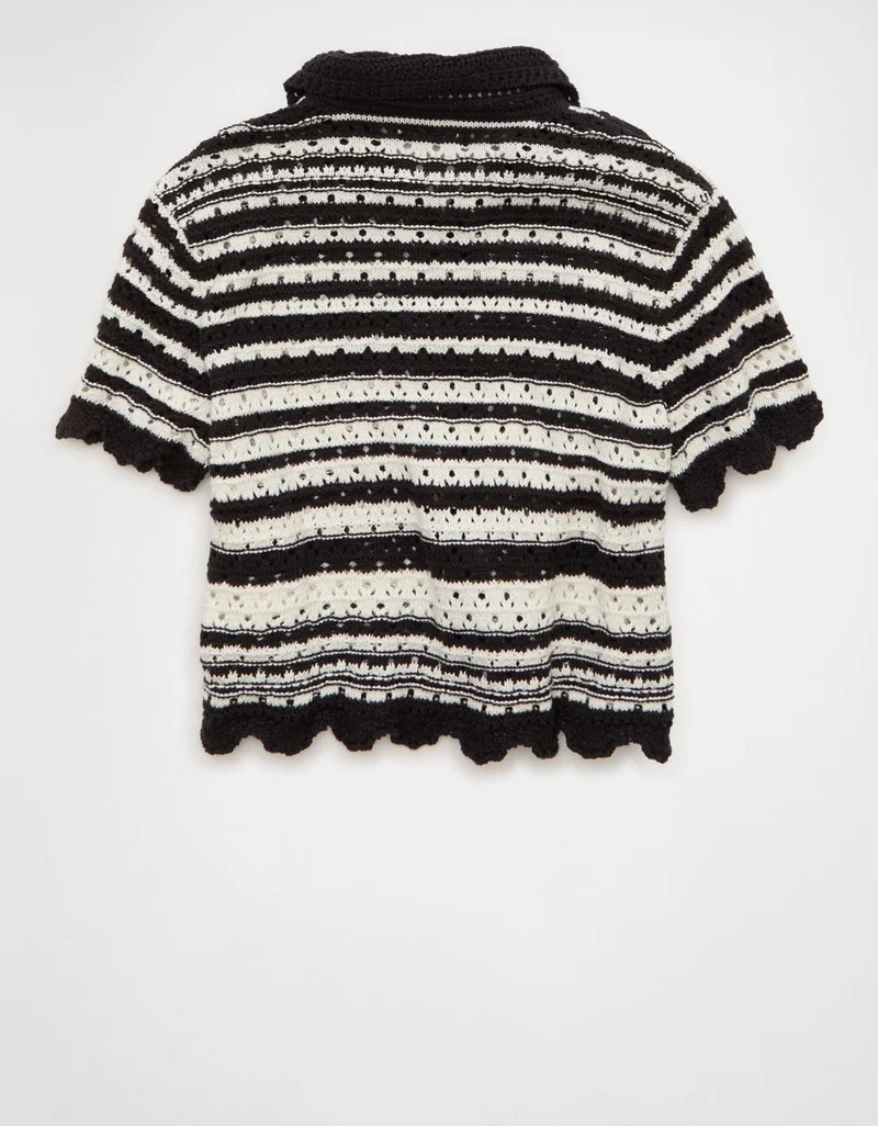 American Eagle  AE Button-Up Sweater Polo for Women | Best Price UAE