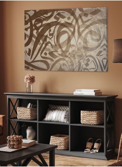 LOWHA Framed Canvas Wall Art Stretched Over Wooden Frame with Arabic islamic Calligraphy Painting  - Image 2
