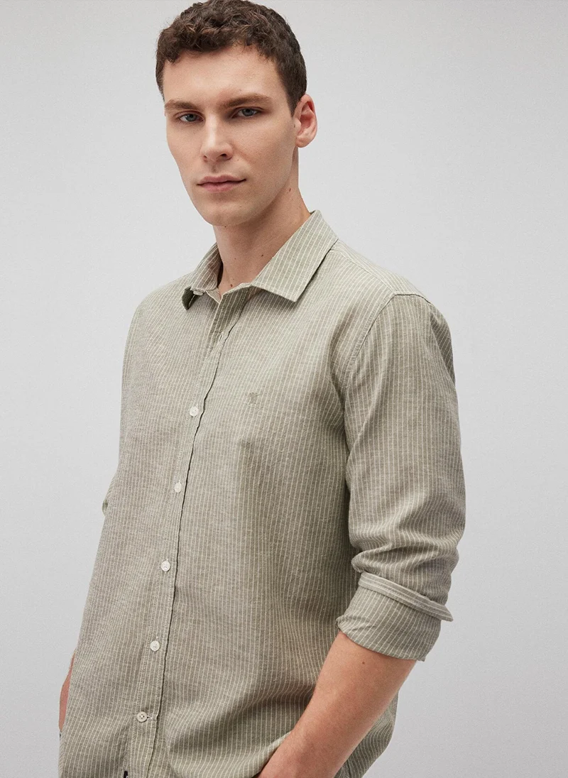 MAVI Striped Green Shirt