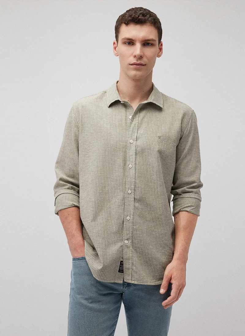 MAVI Striped Green Shirt