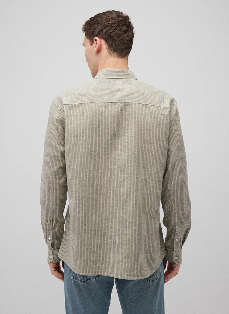 MAVI Striped Green Shirt