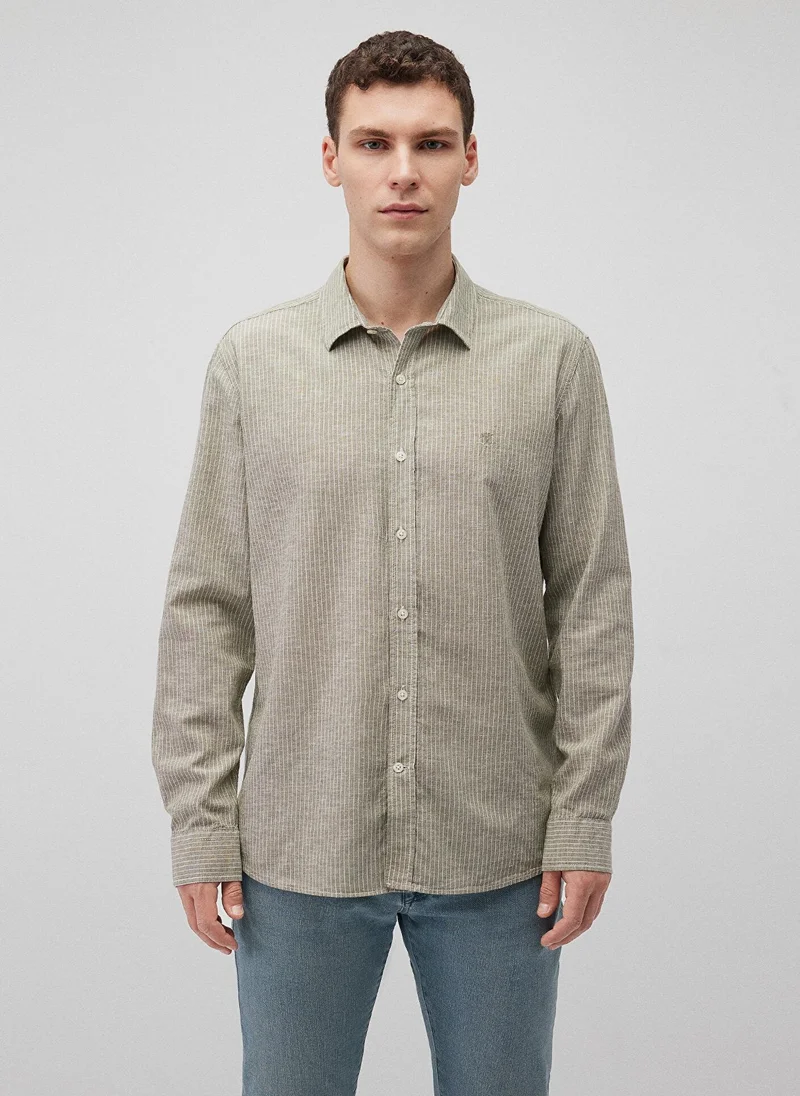 MAVI Striped Green Shirt