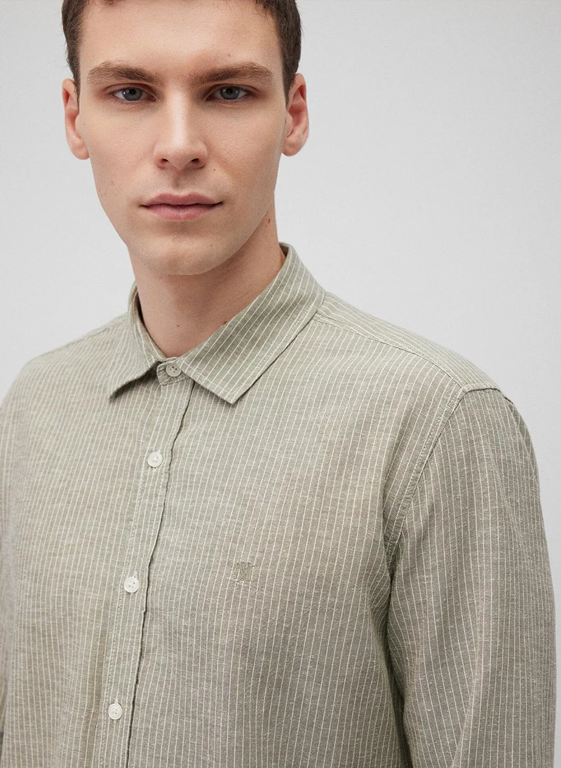 MAVI Striped Green Shirt