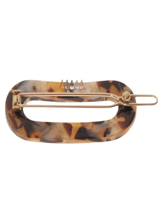 France Luxe Small Clip for Thin Hair, Mini Oval Hair Barrette for Women, Lasco Brown, Gentle Hold, Damage-Free and Comfortable All-Day Wear | France Luxe - Image 2