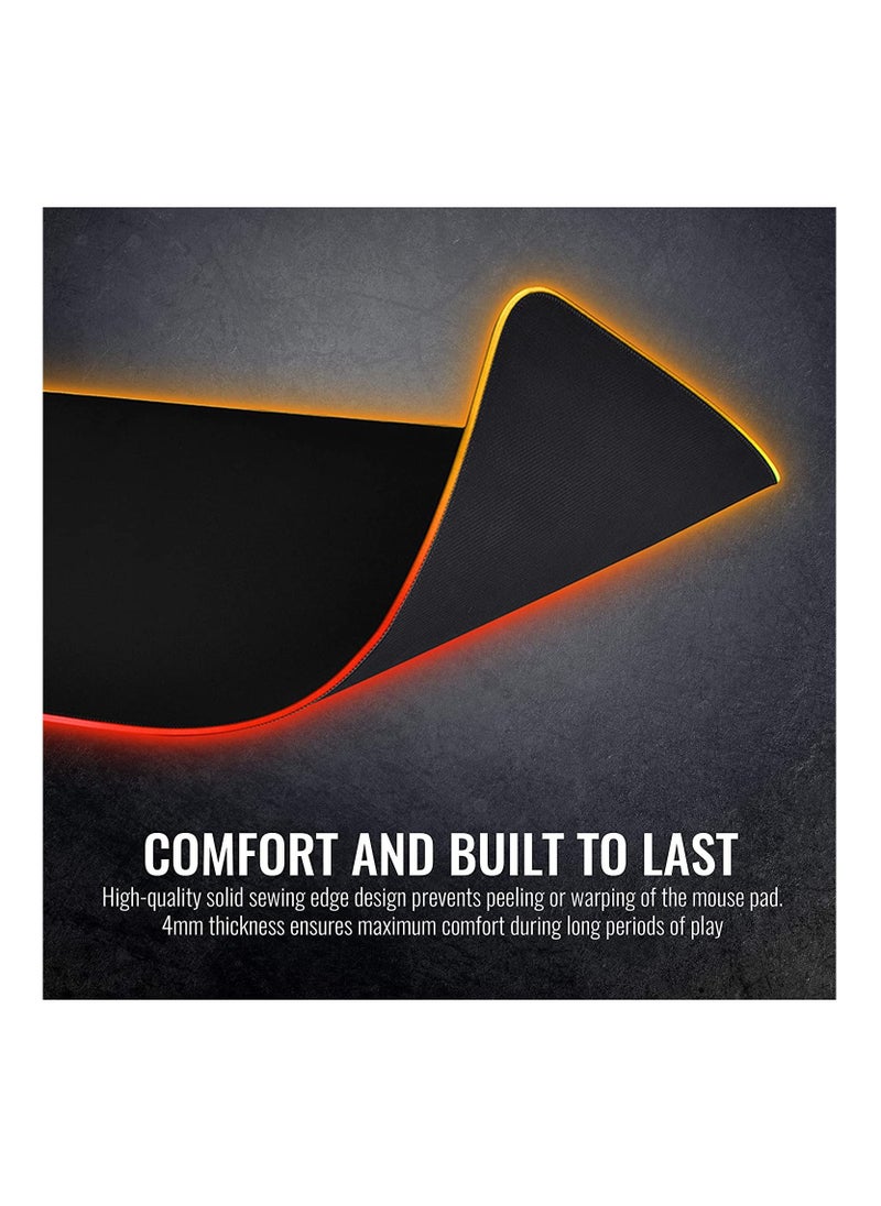 Thermaltake - Thermaltake Level 20 RGB 16.8 Million RGB Color Software Enabled (TT RGB Plus / iTake / Alexa / Razer Chroma) Splash-Proof / Anti-Slip Rubber Base 900mm x 400mm Gaming Mouse Pad GMP-LVT-RGBSXS-01 - Image 1