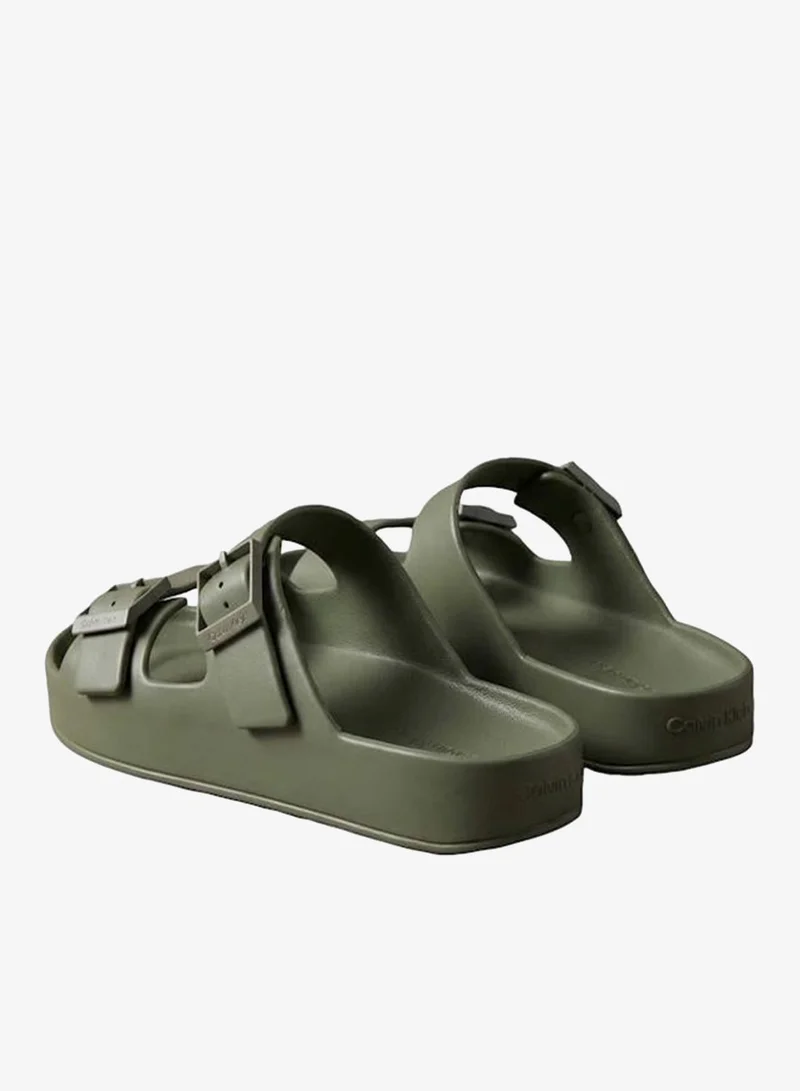 CALVIN KLEIN Deep Lichen Green Ergon EVA Double Bar Comfort Sandals for Men | Best Price UAE