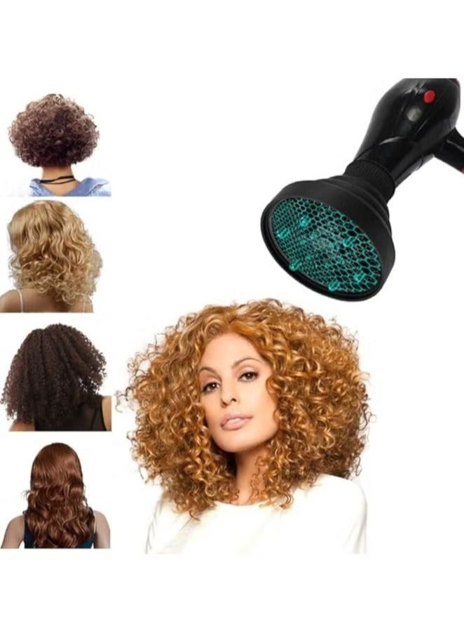 Universal Hair Diffuser Adaptable for Blow Dryers with 1.4-Inch to 1.96-Inch,for Curly or Wavy Hair, Lightweight Foldable Portable Travel Folding Design - Black - Image 5