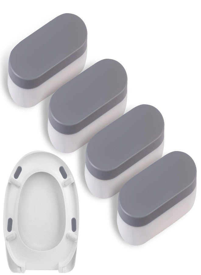 BEIVOBY 4 Piece Deluxe Universal Toilet Seat Bumper Kit, Refined Bidet Toilet Seat Bumpers with Durable Self-Adhesive - Image 1