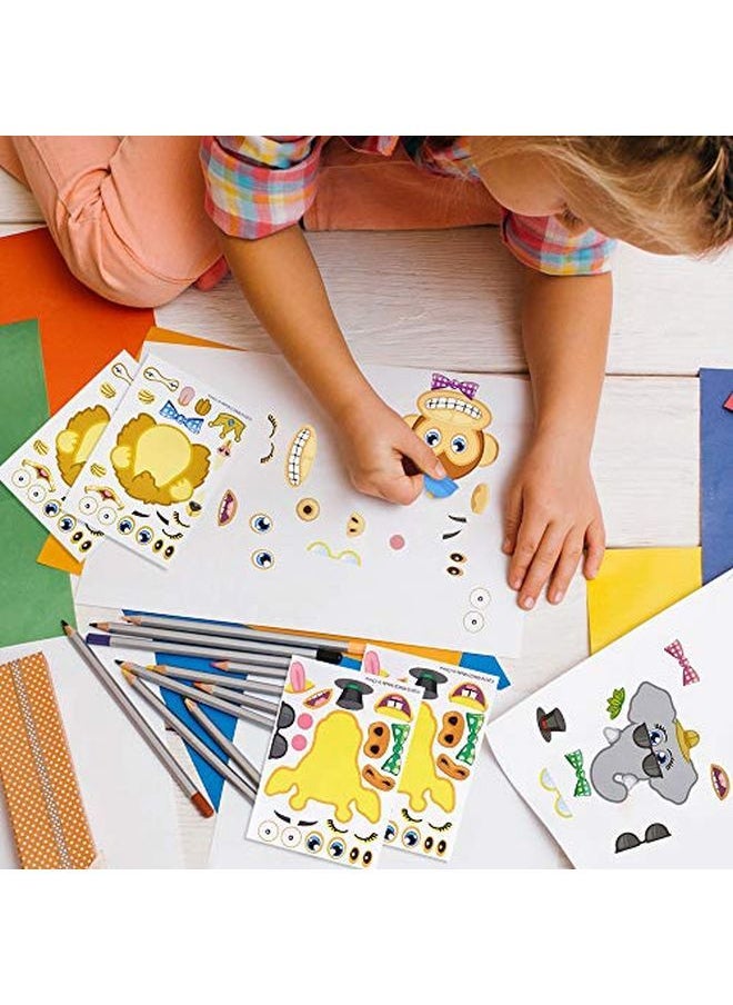 ArtCreativity - Make Your Own Zoo Sticker Assortment Set Of 24 Sheets Arts ?N Crafts Activity Supplies Kit For Kids Sticker Prize Fun Birthday Party Favor Goodie Bag Filler - Image 1