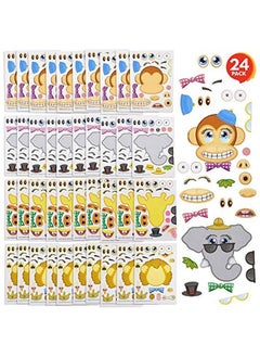 Make Your Own Zoo Sticker Assortment Set Of 24 Sheets Arts ?N Crafts Activity Supplies Kit For Kids Sticker Prize Fun Birthday Party Favor Goodie Bag Filler