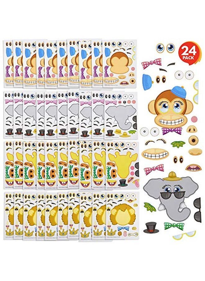 ArtCreativity - Make Your Own Zoo Sticker Assortment Set Of 24 Sheets Arts ?N Crafts Activity Supplies Kit For Kids Sticker Prize Fun Birthday Party Favor Goodie Bag Filler - Image 1