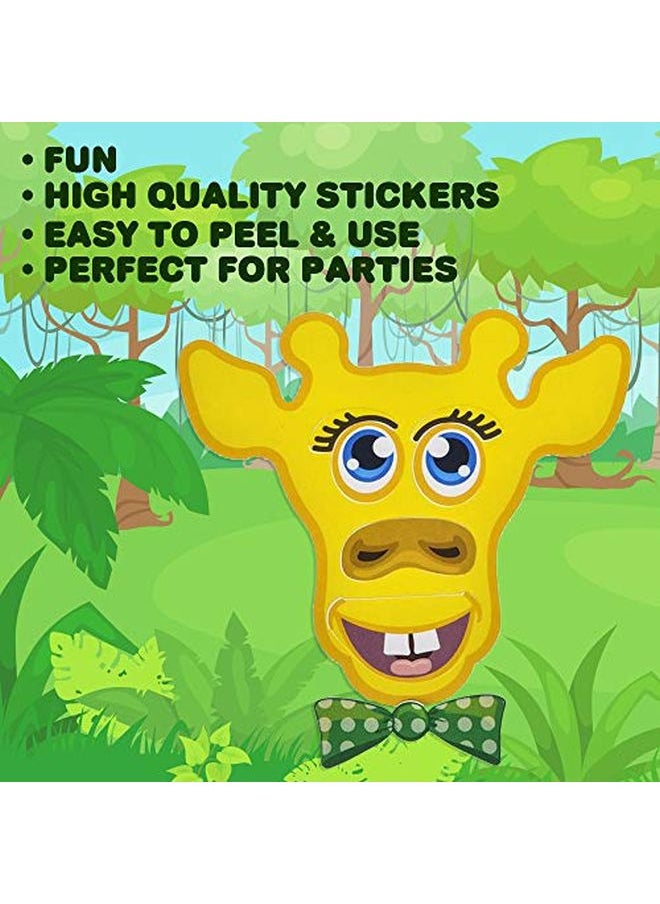 ArtCreativity - Make Your Own Zoo Sticker Assortment Set Of 24 Sheets Arts ?N Crafts Activity Supplies Kit For Kids Sticker Prize Fun Birthday Party Favor Goodie Bag Filler - Image 1