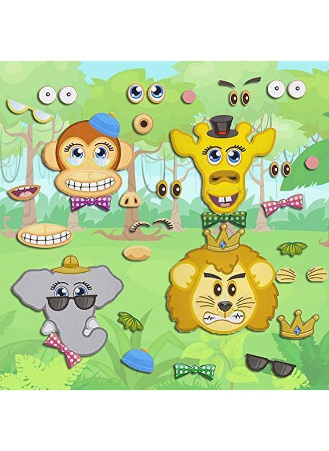 ArtCreativity - Make Your Own Zoo Sticker Assortment Set Of 24 Sheets Arts ?N Crafts Activity Supplies Kit For Kids Sticker Prize Fun Birthday Party Favor Goodie Bag Filler - Image 1