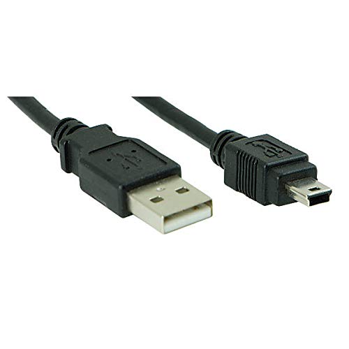 ANDTRONICS Premium Cable USB 2.0 Type A to Mini 5 pin Type B Cable for External HDD/Camera/Card Readers (300cm - 9 Feet - 3M) - Black - Image 4