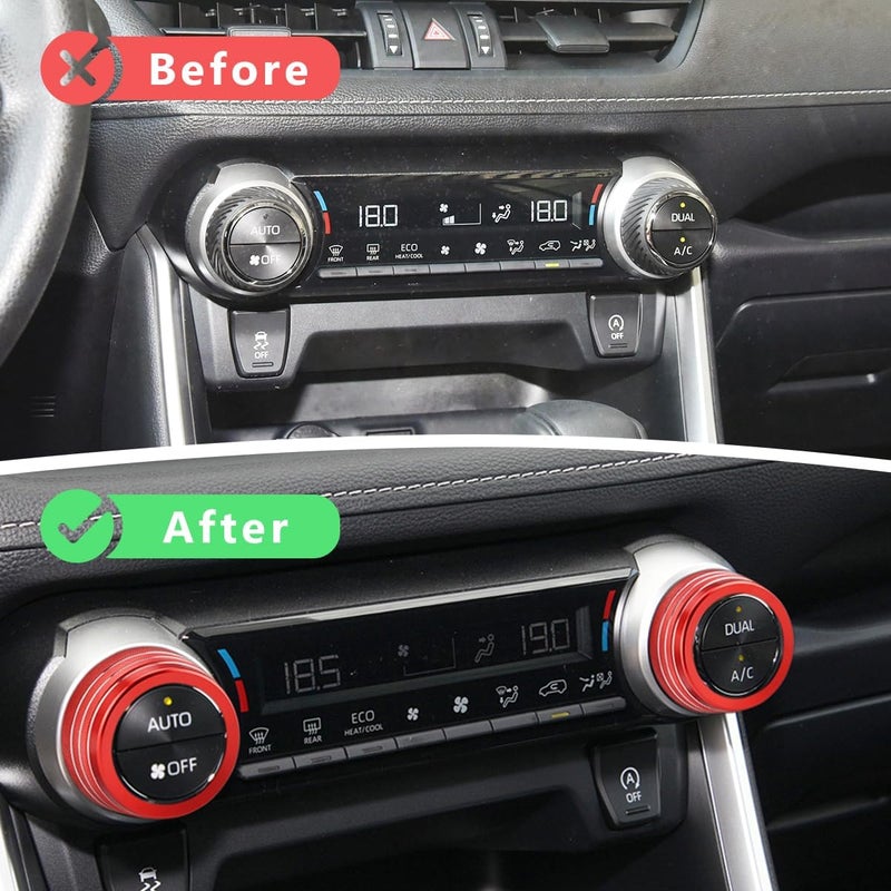 Auovo AC Knob Cover for Toyota RAV4 (2019-2025) - Image 2
