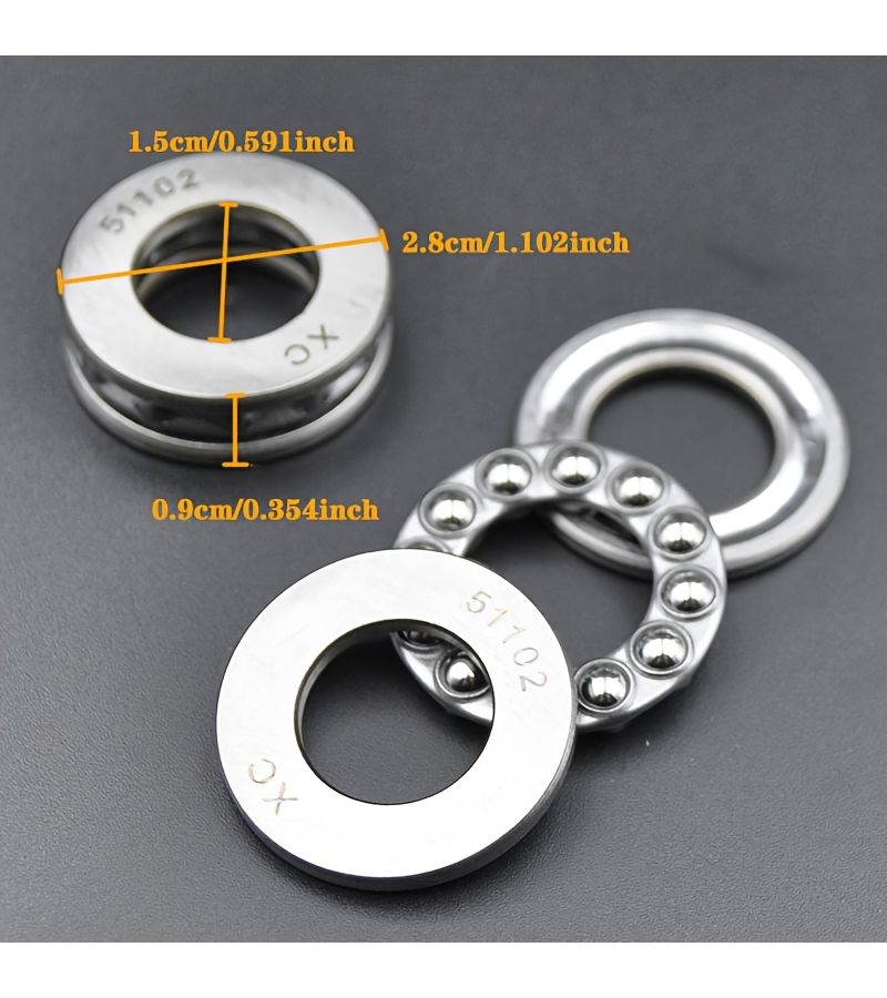 51100 2pcs High Quality Axial Ball Bearings 10x24x9mm - Image 4