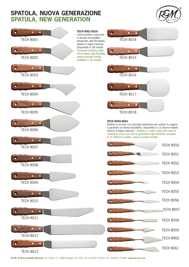 RGM Large Painting Spatula, No.8005,Multi - Image 2