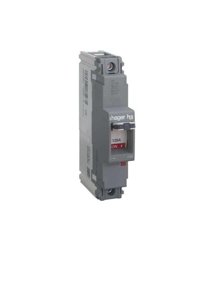 Hager Single Pole MCCB HHA038Z | Moulded Case Circuit Breaker without Neutral 40A | h3 x160 TM FIX 1P1D 25kA - Image 2