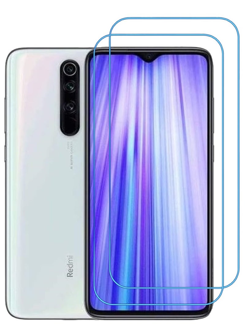 ACLIX 2 Pieces Antistatic ESD Dustproof Premium Quality High Definition Clear Tempered Glass Screen Protector Designed For Xiaomi Redmi Note 8 Pro - Image 1