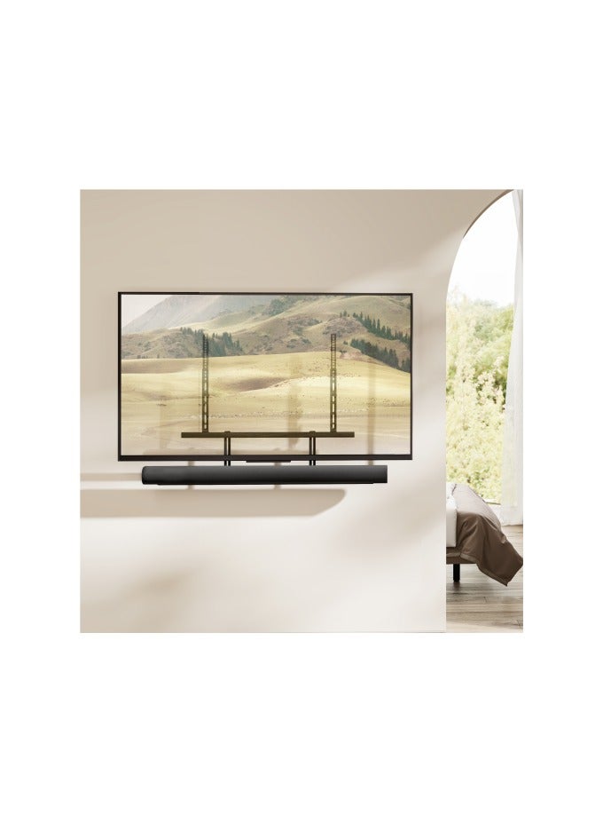 Newstar 91-SB73 Universal Soundbar Bracket for TV up to 700x600 mm – Supports Soundbar Hole Spacing up to 700 mm, 10 kg Capacity, Cable Management, Sleek Black Finish - Image 2