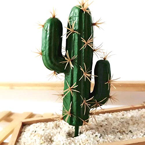 FagusHome Artificial Cactus Decor Faux Cactus Plant Fake Succulents Plants Artificial Cacti 4 Pieces Unpotted Indoor Home Décor Fake Cactus Stems - Image 3