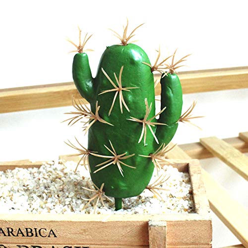 FagusHome Artificial Cactus Decor Faux Cactus Plant Fake Succulents Plants Artificial Cacti 4 Pieces Unpotted Indoor Home Décor Fake Cactus Stems - Image 4