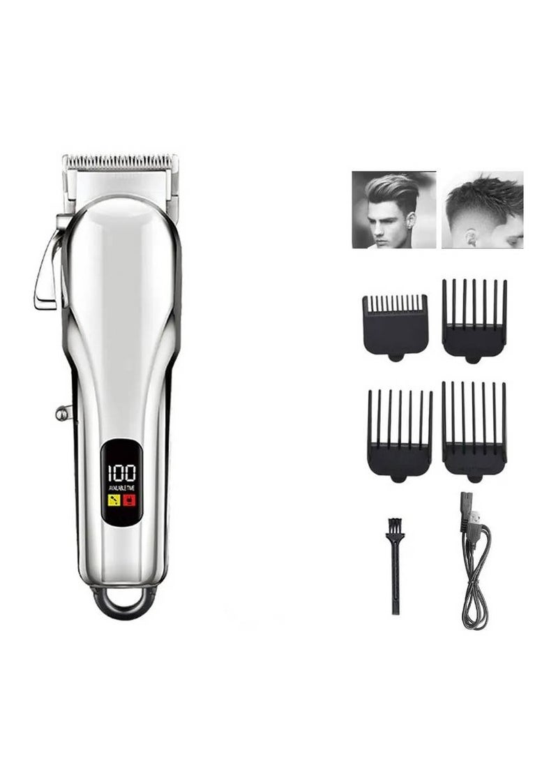 ارواق ماكينة قص الشعر الكهربائية بشاشة سائلة USB للكبار والرضع والأطفال ماكينة حلاقة وقص شعر منزلية - Image 1