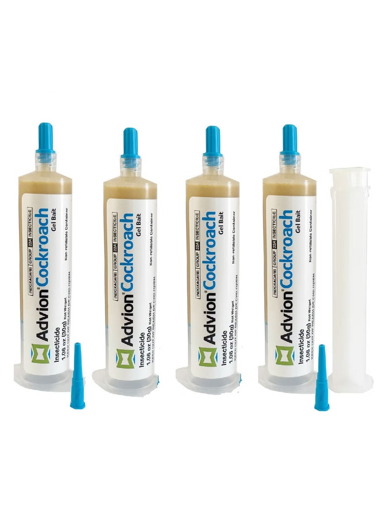 ADVISION Advion Cockroach Gel Bait. Cockroach Killer Gel. Insecticide Gel. Cockroach remover Gel.4 Tubes 4x30g