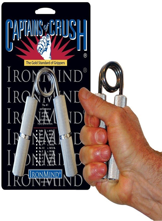 IronMind Two-Way Captains of Crush Grip Strengthener Set: CoC Sport Gripper (c. 80 lb. - Warm-up, Conditioning) and Expand-Your-Hand Bands - Hand Exerciser Finger Strengthener - Image 2