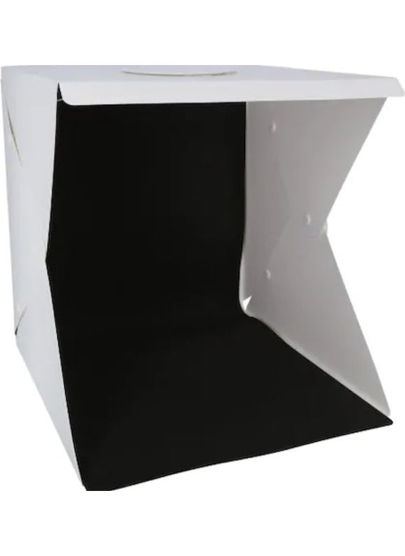 Acousticworld 20 x 20 cm Professional Studio Double Row Product Photography Tent with LED Lights  - Image 1