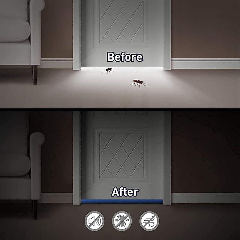 Pintor Door Seal Twin Draught Draft Guard Door Closer Bottom Brown Sealing Strip Adjustable Door Draft Blocker Insulator Isolation The Light Washable 39 Inch Door Bottom Pack of 3 - Image 5