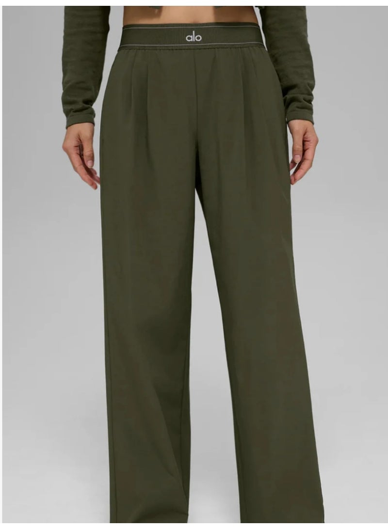 alo YOGA high-waisted wide-leg slacks - Image 1