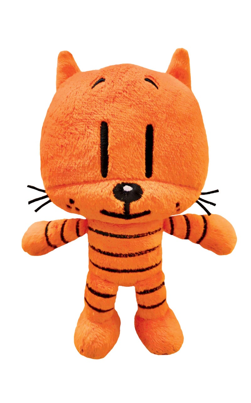 MerryMakers Dog Mans Lil Petey Plush Toy 65Inch from Dav Pilkeys Dog Man Book Series Orange - Image 2