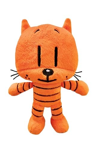MerryMakers Dog Mans Lil Petey Plush Toy 65Inch from Dav Pilkeys Dog Man Book Series Orange - Image 1