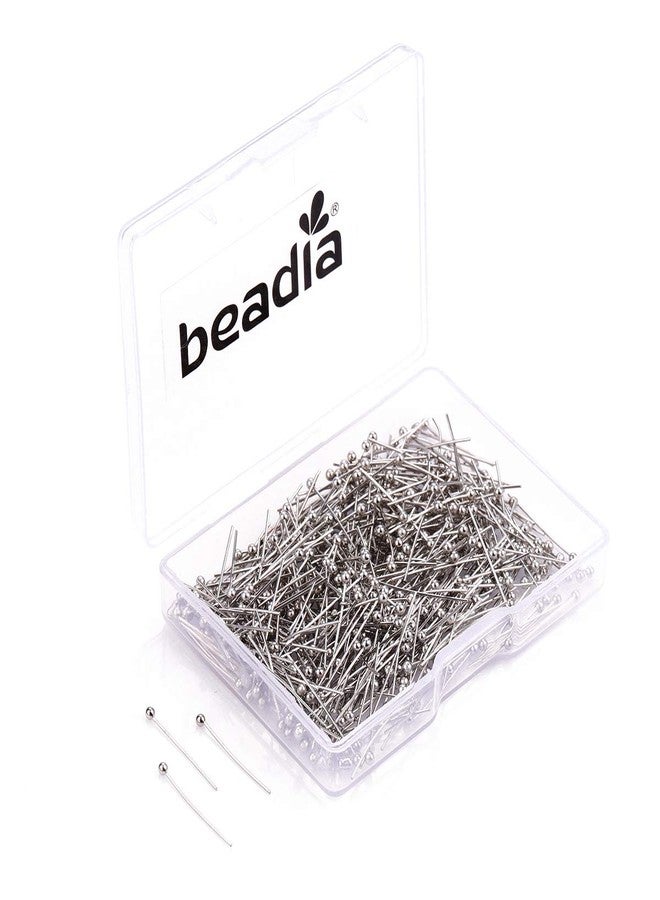 BEADIA Ball Head pins Platinum for DIY Jewelry Making 20mm 600pcs - Image 1