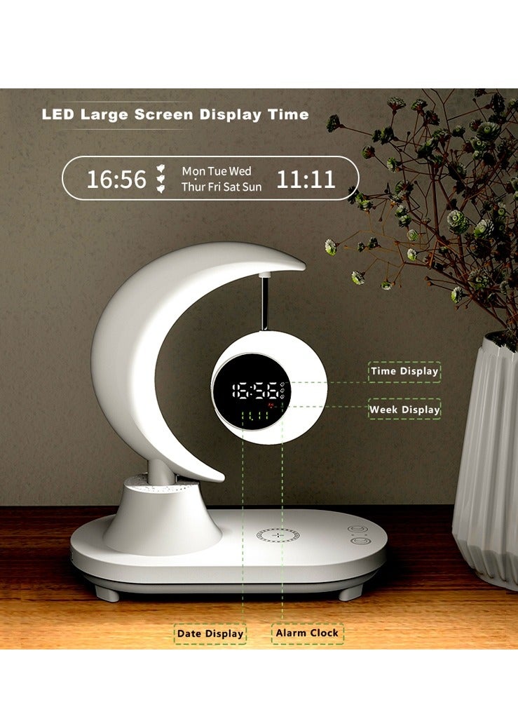 ELTRAZONE Basic Model Bluetooth Moon Audio Atmosphere Light Infinitely Dimmable With Clock Display - Image 3