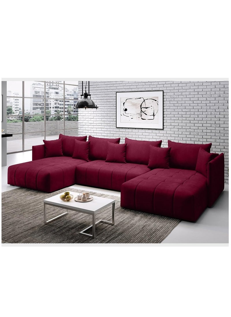 Comfynest U-Shape Sectional Sofa Modern Living Room Elegance Spacious Comfort and Stylish Design  - Image 1