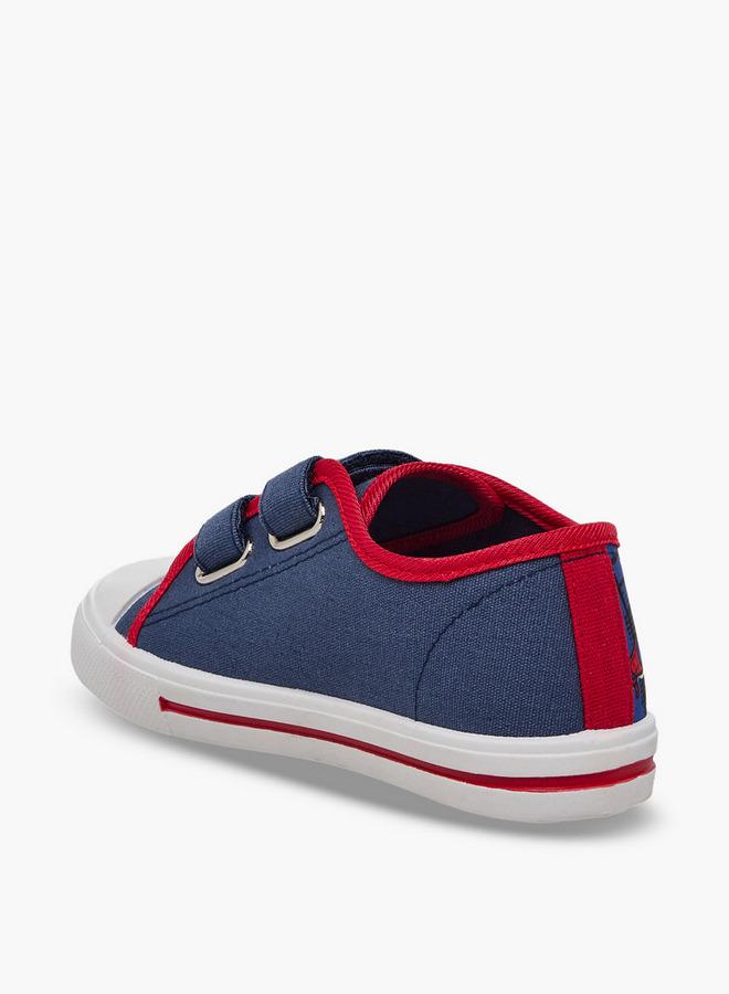 Marvel Heroes Boys Spider-Man Print Hook & Loop Ankle Sneakers - Image 5