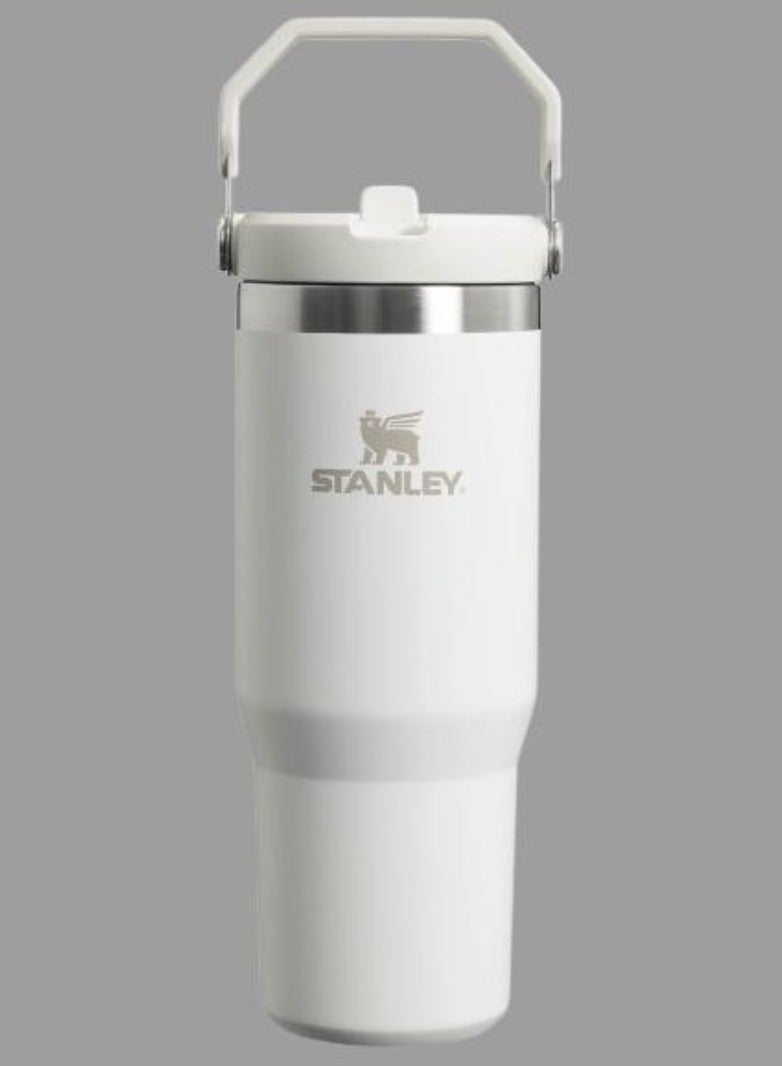 IceFlow Flip Straw Water Bottle With Straw 0.88L – Keeps Drinks Cold for 12+ Hours – Leakproof – Stainless Steel Water Bottle – BPA-Free Travel Mug – Easy to Carry – Dishwasher Safe – Frost Color