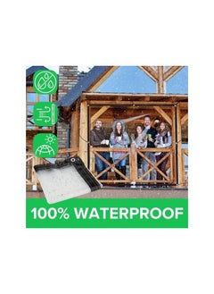 The Bros Waterproof Canopy, 2X3m TarPaulin Waterproof Heavy Duty, Large PVC Plastic Sheeting Rain Tarp with Eyelets, Waterproof Lightweight Canopy Tent, Pool, Car, Roofs, Furniture Cover  - Image 3