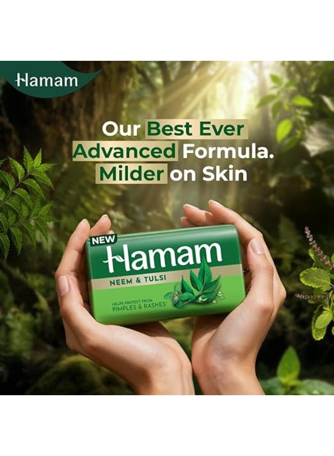 Hamam Neem Tulsi and Aloevera Soap Bar|| 150 g - Image 4