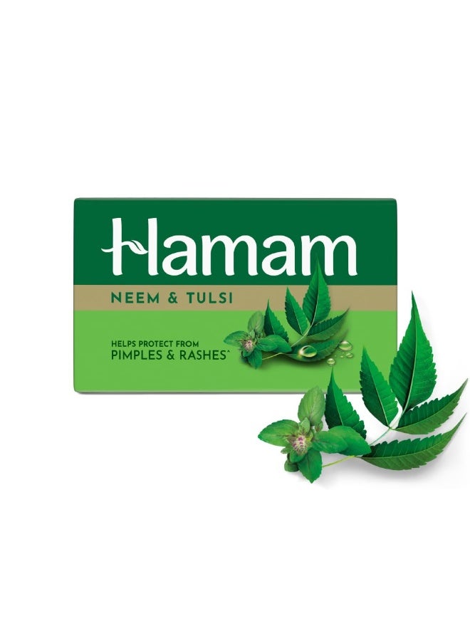 Hamam Neem Tulsi and Aloevera Soap Bar|| 150 g - Image 1